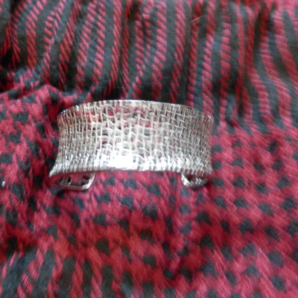 Silpada Bracelet-Hammered Silver Bracelet OS